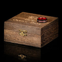 Anillo del Jarl \"Sangre del Valhalla\" en tungsteno Anillo del Jarl \"Sangre del Valhalla\" en tungsteno