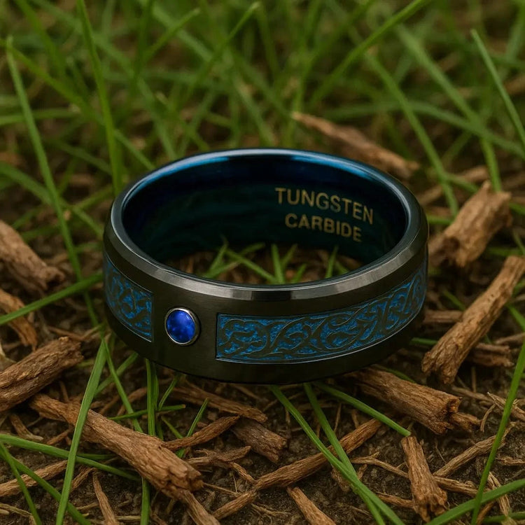 Anillo Jarl 'valhalla azure' en tungsteno Anillo Jarl 'valhalla azure' en tungsteno