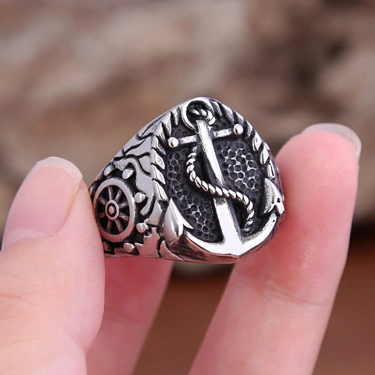 Anillo Vikingo Ancla Drakkar Anillo Vikingo Ancla Drakkar