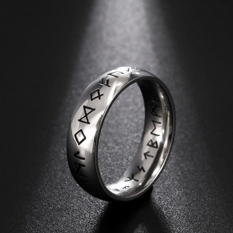 Anillo vikingo \"Anillo de la saga rúnica Anillo vikingo \"Anillo de la saga rúnica
