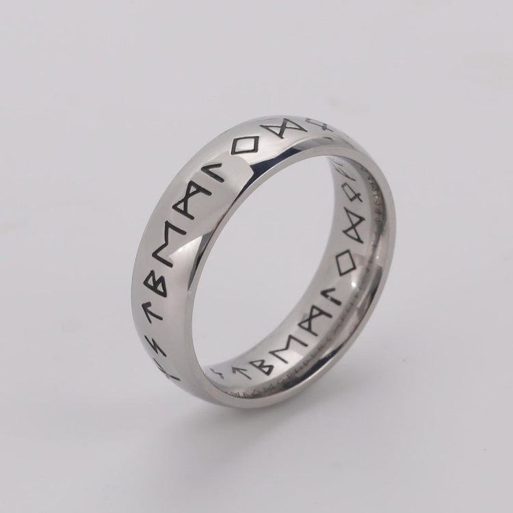 Anillo vikingo \"Anillo de la saga rúnica Anillo vikingo \"Anillo de la saga rúnica