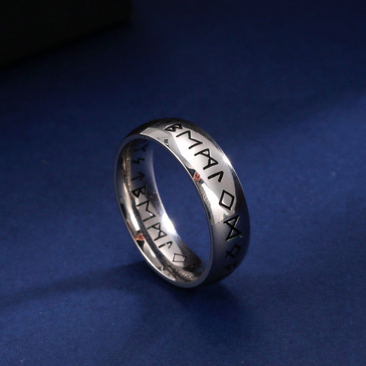 Anillo vikingo \"Anillo de la saga rúnica Anillo vikingo \"Anillo de la saga rúnica