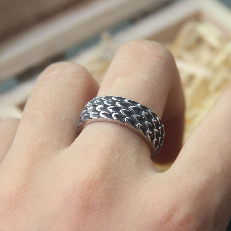Anillo vikingo \"Anillo de la Mordedura de Jörmungand Anillo vikingo \"Anillo de la Mordedura de Jörmungand
