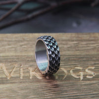 Anillo vikingo \"Anillo de la Mordedura de Jörmungand Anillo vikingo \"Anillo de la Mordedura de Jörmungand