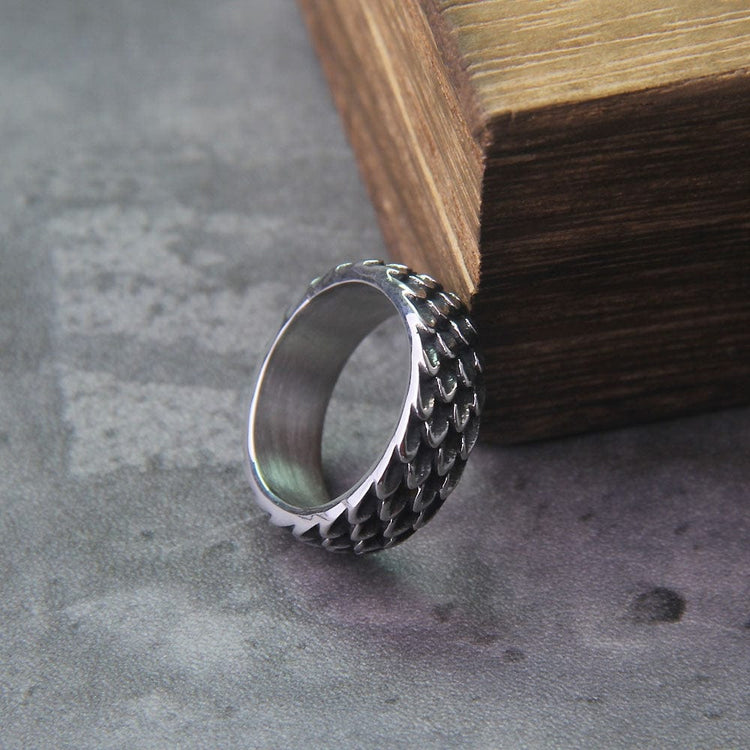 Anillo vikingo \"Anillo de la Mordedura de Jörmungand Anillo vikingo \"Anillo de la Mordedura de Jörmungand