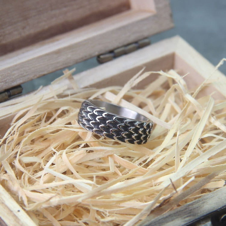 Anillo vikingo \"Anillo de la Mordedura de Jörmungand Anillo vikingo \"Anillo de la Mordedura de Jörmungand