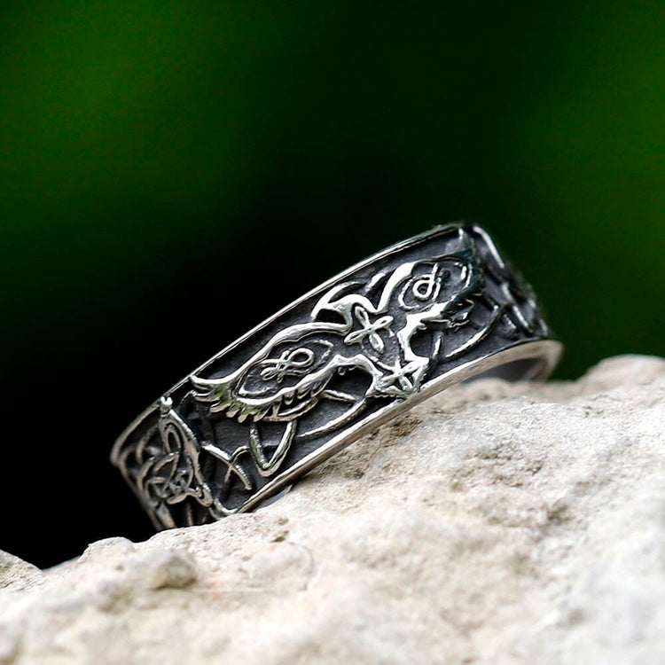 Anillo vikingo \"Anillo Alas de Odín Anillo vikingo \"Anillo Alas de Odín