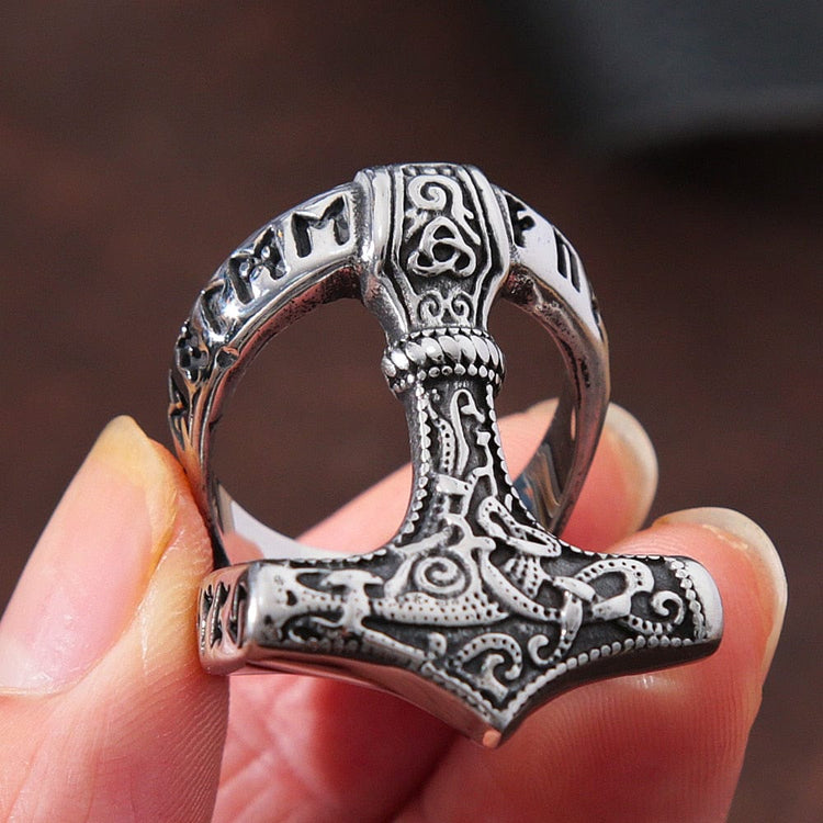 Anillo vikingo \"Círculo de Mjölnir Anillo vikingo \"Círculo de Mjölnir