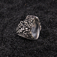 Anillo Vikingo de Plata de Ley 925 - Vegvisir Leafing Anillo Vikingo de Plata de Ley 925 - Vegvisir Leafing