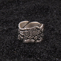 Anillo Vikingo de Plata de Ley 925 - El Duelo de Luna Llena Anillo Vikingo de Plata de Ley 925 - El Duelo de Luna Llena