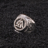 Anillo vikingo de plata de ley 925 - Power of the Valknut Anillo vikingo de plata de ley 925 - Power of the Valknut