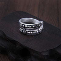 Anillo Vikingo de Plata de Ley 925 - Runa Serpiente Anillo Vikingo de Plata de Ley 925 - Runa Serpiente