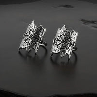 Anillo vikingo l'écorse grabado con Vegvisir Anillo vikingo l'écorse grabado con Vegvisir