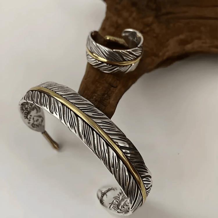 Anillo vikingo - Les Ailes de Huginn et Muninn Anillo vikingo - Les Ailes de Huginn et Muninn