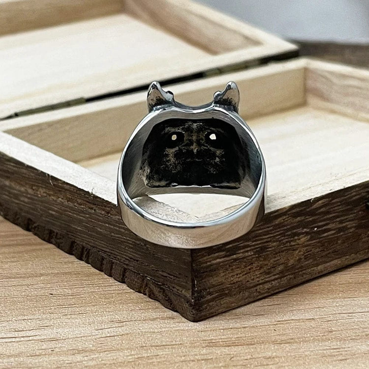 Anillo vikingo Máscara de Fenrir Anillo vikingo Máscara de Fenrir