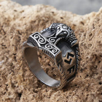 Anillo vikingo Poder de Mjolnir Anillo vikingo Poder de Mjolnir