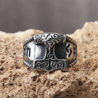 Anillo vikingo Poder de Mjolnir Anillo vikingo Poder de Mjolnir