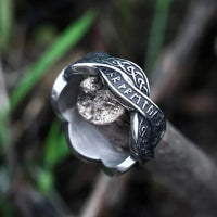 Anillo rúnico vikingo distorsionado Anillo rúnico vikingo distorsionado
