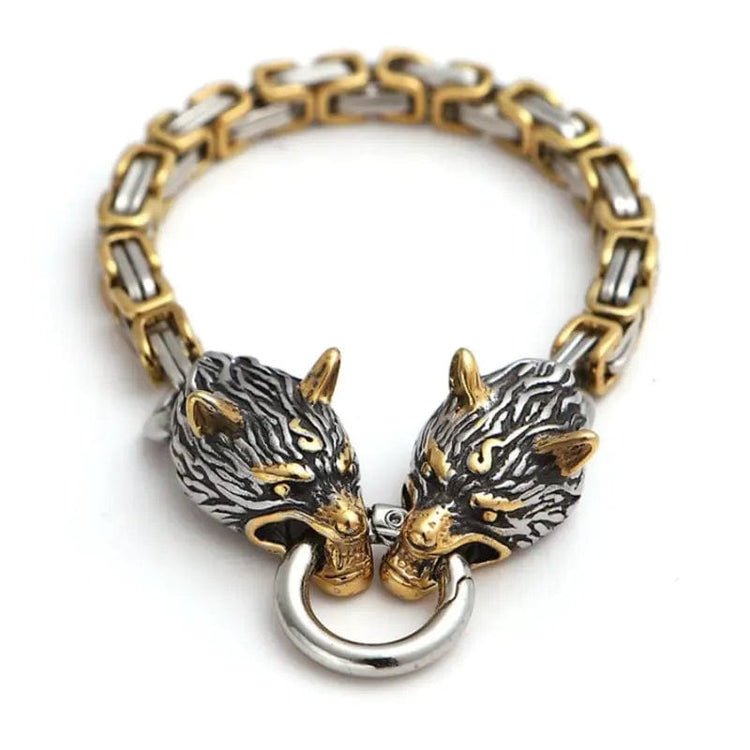Pulsera Lobo Dorado Gigante - Fenrir Pulsera Lobo Dorado Gigante - Fenrir