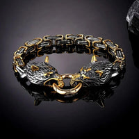 Pulsera Lobo Dorado Gigante - Fenrir Pulsera Lobo Dorado Gigante - Fenrir