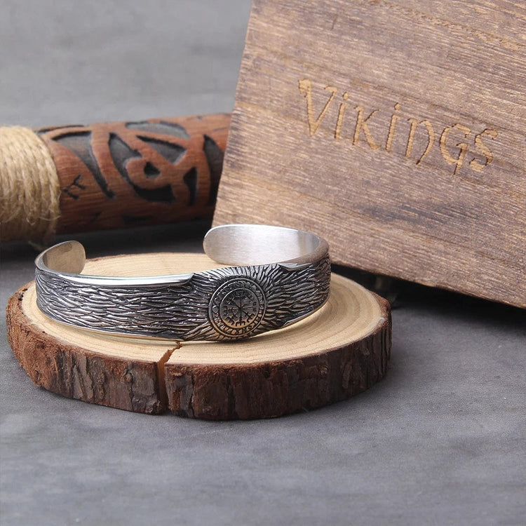 Pulsera vikinga brújula Vegvisir Pulsera vikinga brújula Vegvisir