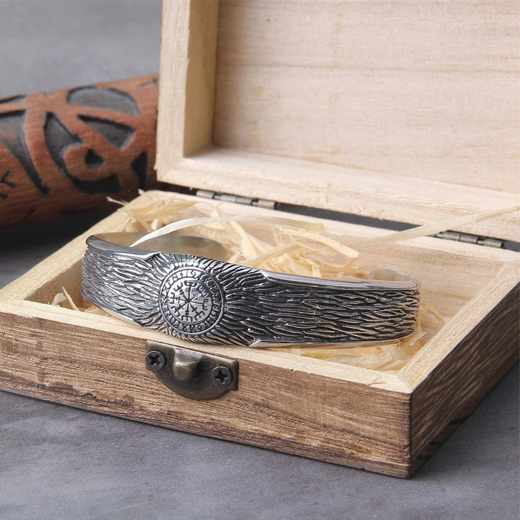 Pulsera vikinga brújula Vegvisir Pulsera vikinga brújula Vegvisir