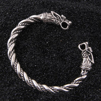 Pulsera Vikingo Plata de Ley 925 - Le Regard des Loups Pulsera Vikingo Plata de Ley 925 - Le Regard des Loups