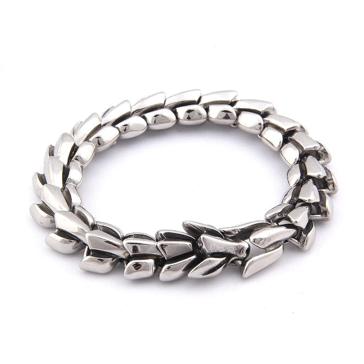 Pulsera Vikingo Plata de Ley 925 - Le Splendide Ouroboros Pulsera Vikingo Plata de Ley 925 - Le Splendide Ouroboros
