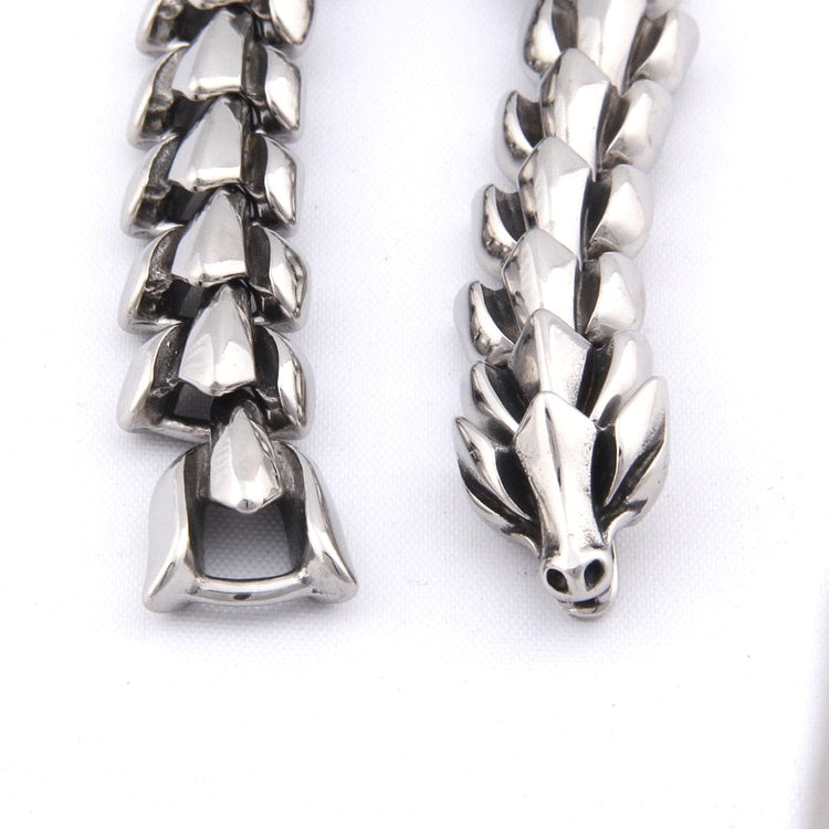 Pulsera Vikingo Plata de Ley 925 - Le Splendide Ouroboros Pulsera Vikingo Plata de Ley 925 - Le Splendide Ouroboros