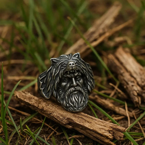 Bague symbolique Chevalière Odin | Acier Inoxydable - Odins Hall