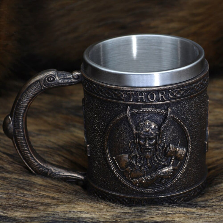 Taza vikinga \"Cáliz del Martillo Divino Taza vikinga \"Cáliz del Martillo Divino