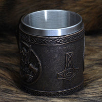Taza vikinga \"Cáliz del Martillo Divino Taza vikinga \"Cáliz del Martillo Divino