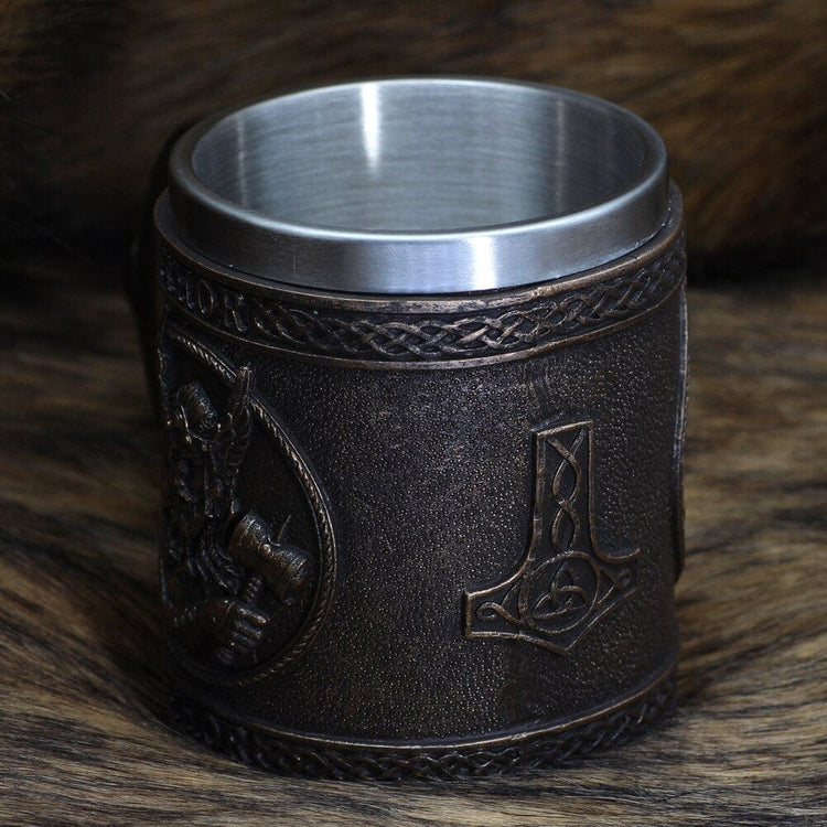 Taza vikinga \"Cáliz del Martillo Divino Taza vikinga \"Cáliz del Martillo Divino