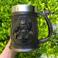 Taza vikinga \"Taza de los viajes divinos Taza vikinga \"Taza de los viajes divinos