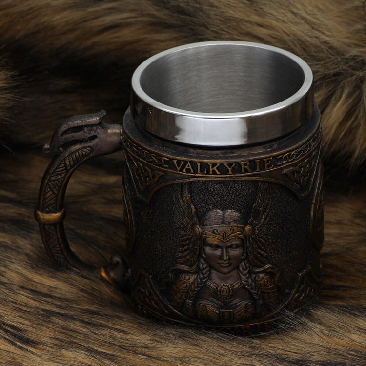 Taza vikinga \"Tankard of the Valkyrie Wings Taza vikinga \"Tankard of the Valkyrie Wings