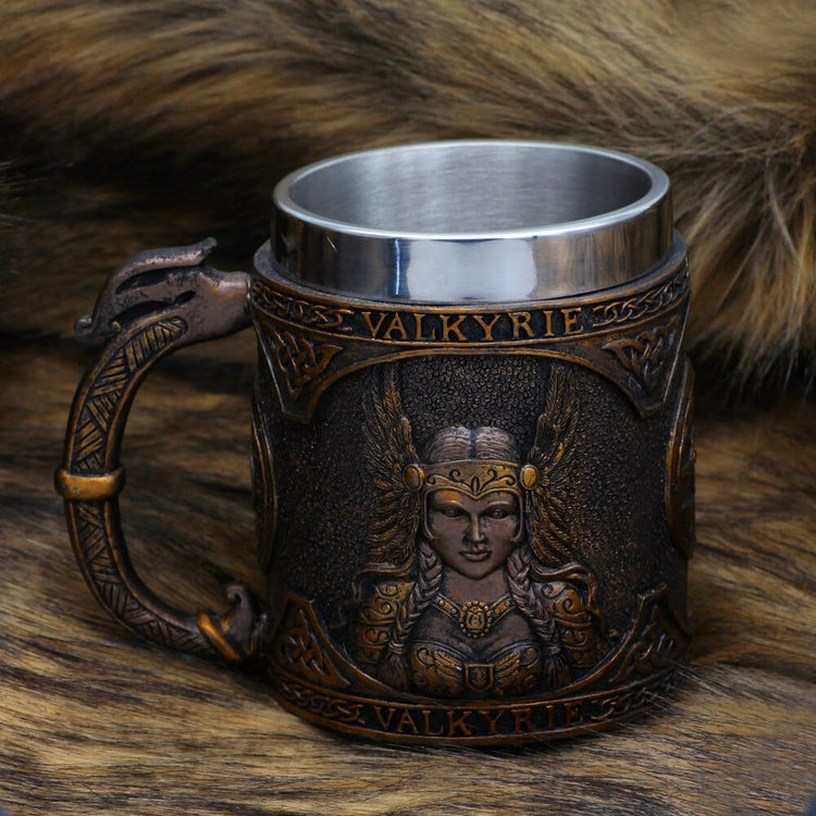 Taza vikinga \"Tankard of the Valkyrie Wings Taza vikinga \"Tankard of the Valkyrie Wings