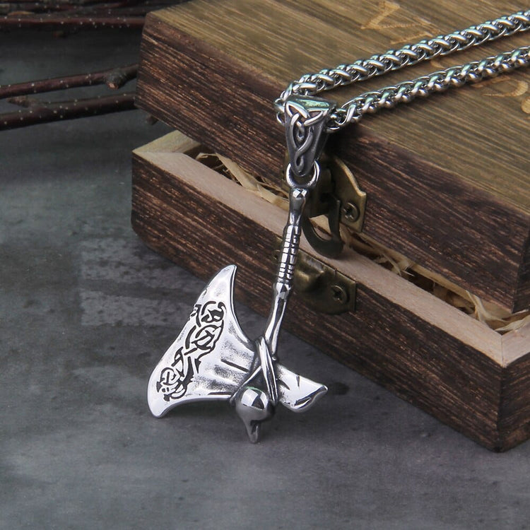 Collar vikingo \"Amuleto de la vía vikinga Collar vikingo \"Amuleto de la vía vikinga