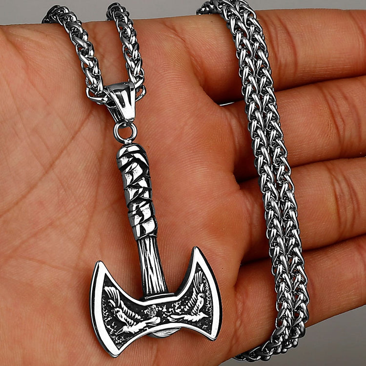 Collar vikingo \"Amuleto del Eco de Odín Collar vikingo \"Amuleto del Eco de Odín