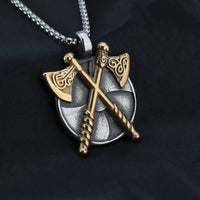 Collar vikingo - Bouclier de Haches Collar vikingo - Bouclier de Haches