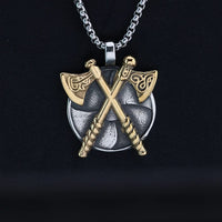 Collar vikingo - Bouclier de Haches Collar vikingo - Bouclier de Haches