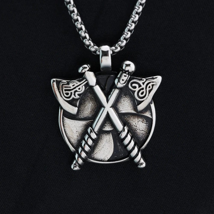 Collar vikingo - Bouclier de Haches Collar vikingo - Bouclier de Haches