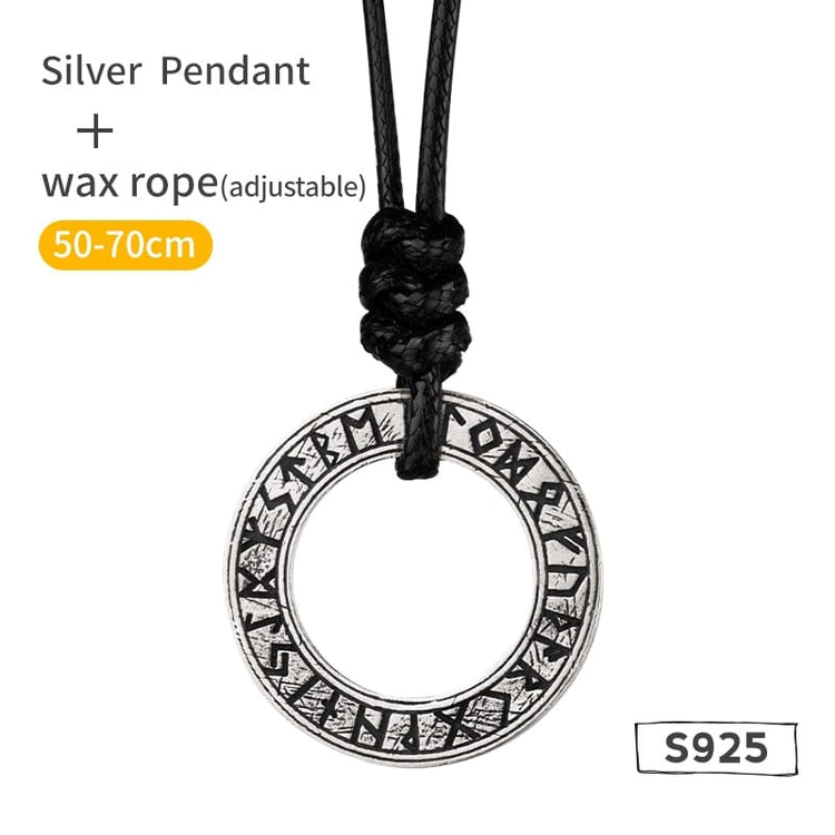 Collar Vikingo de Plata de Ley 925 - Círculo Rúnico Collar Vikingo de Plata de Ley 925 - Círculo Rúnico