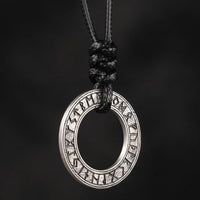 Collar Vikingo de Plata de Ley 925 - Círculo Rúnico Collar Vikingo de Plata de Ley 925 - Círculo Rúnico