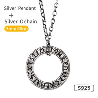Collar Vikingo de Plata de Ley 925 - Círculo Rúnico Collar Vikingo de Plata de Ley 925 - Círculo Rúnico