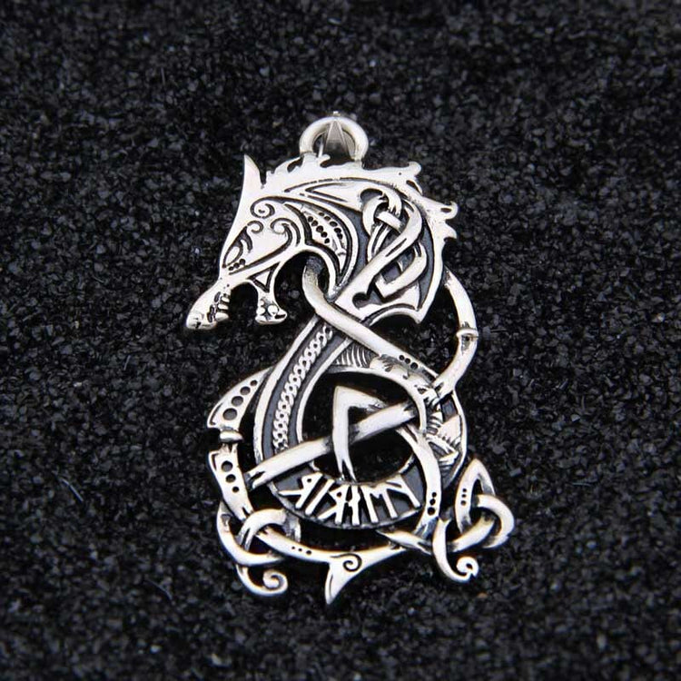 Colgante de plata de ley 925 - La Rage de Fenrir Colgante de plata de ley 925 - La Rage de Fenrir