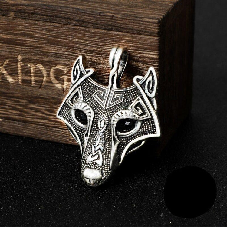 Colgante de plata de ley 925 - Máscara de Fenrir Colgante de plata de ley 925 - Máscara de Fenrir