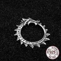 Colgante de plata de ley 925 - Runa Ouroboros Colgante de plata de ley 925 - Runa Ouroboros