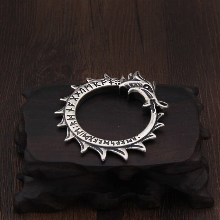 Colgante de plata de ley 925 - Runa Ouroboros Colgante de plata de ley 925 - Runa Ouroboros