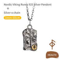 Collar Vikingo de Plata de Ley 925 - Estela Rúnica Collar Vikingo de Plata de Ley 925 - Estela Rúnica