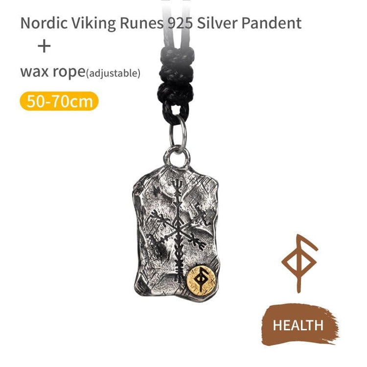 Collar Vikingo de Plata de Ley 925 - Estela Rúnica Collar Vikingo de Plata de Ley 925 - Estela Rúnica